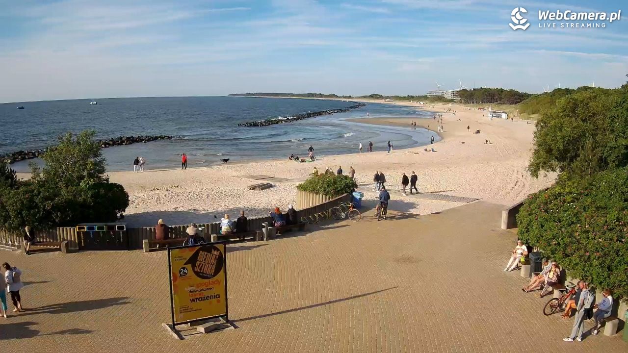 DARŁOWO - widok na plażę wschodnią - 17 czerwiec 2026, 18:40