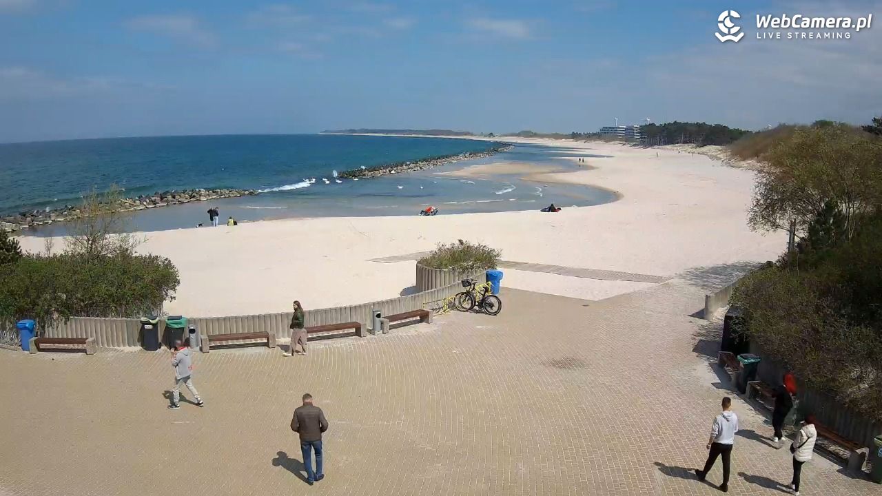 DARŁOWO - widok na plażę wschodnią - 04 maj 2026, 13:04