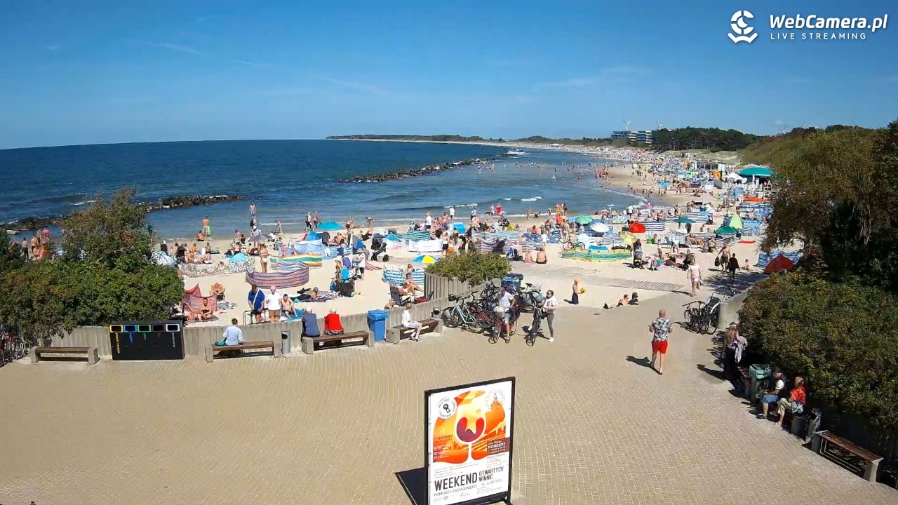 DARŁOWO - widok na plażę wschodnią - 12 sierpień 2026, 14:07