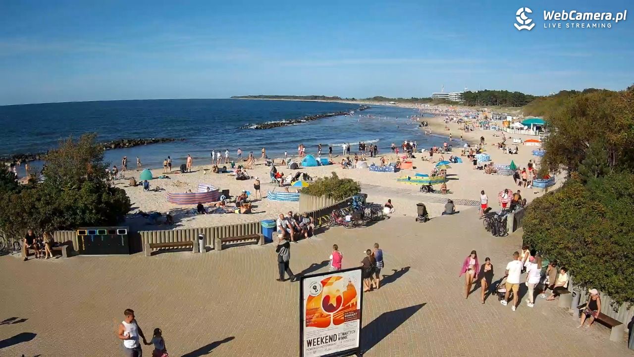 DARŁOWO - widok na plażę wschodnią - 12 sierpień 2026, 17:06