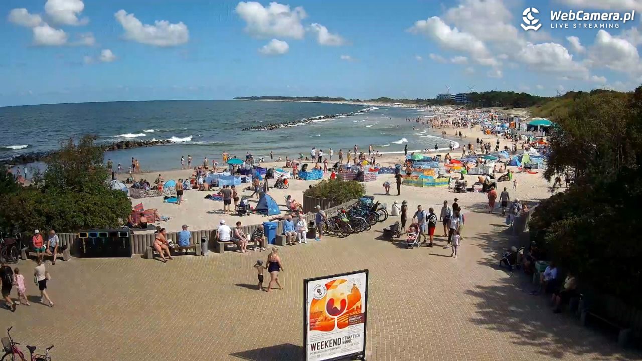 DARŁOWO - widok na plażę wschodnią - 12 sierpień 2026, 11:58