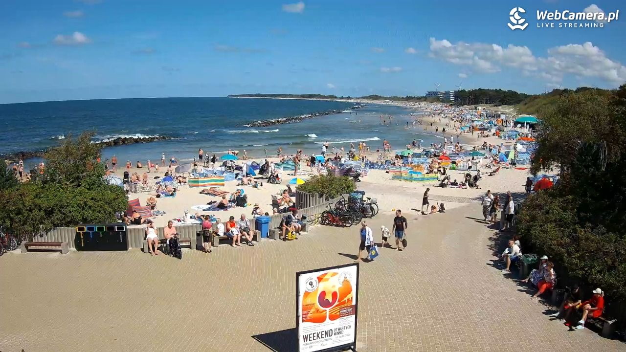 DARŁOWO - widok na plażę wschodnią - 12 sierpień 2026, 13:08