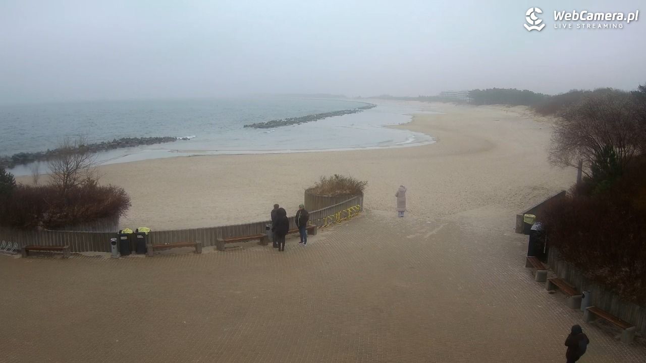 DARŁOWO - widok na plażę wschodnią - 17 marzec 2026, 11:32