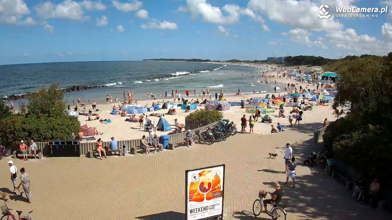 DARŁOWO - widok na plażę wschodnią - 12 sierpień 2026, 11:39