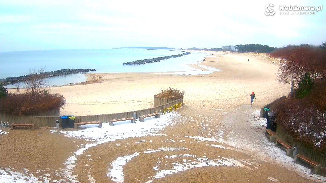DARŁOWO - widok na plażę wschodnią - 17 styczeń 2026, 13:03