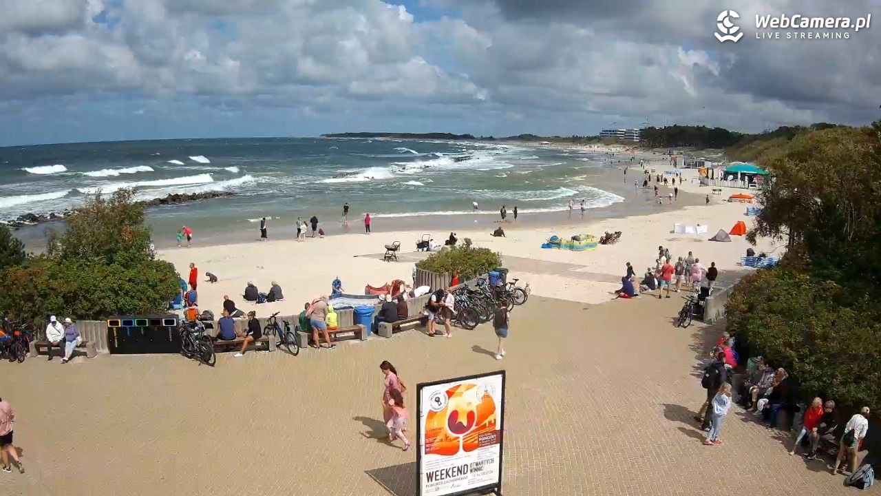 DARŁOWO - widok na plażę wschodnią - 11 sierpień 2026, 13:27
