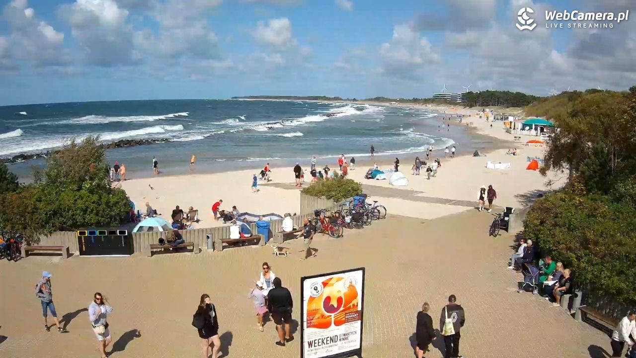 DARŁOWO - widok na plażę wschodnią - 11 sierpień 2026, 15:15
