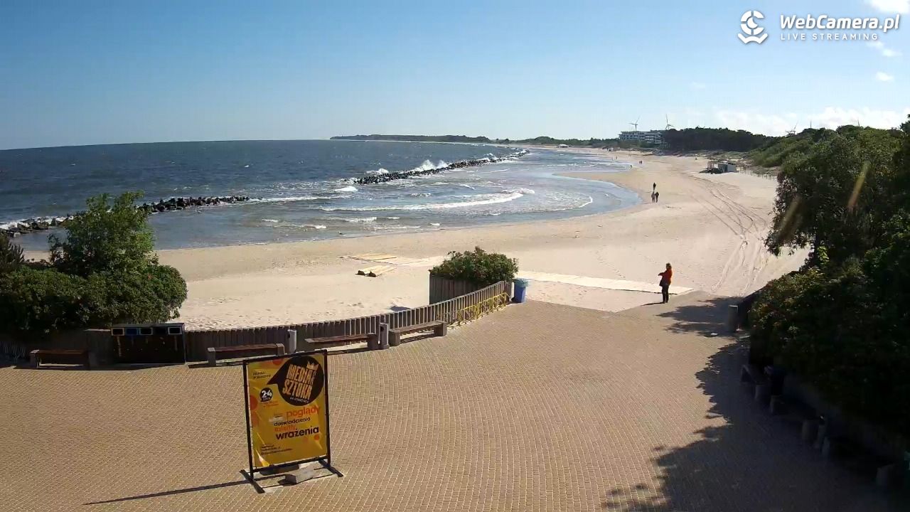 DARŁOWO - widok na plażę wschodnią - 17 czerwiec 2026, 08:50