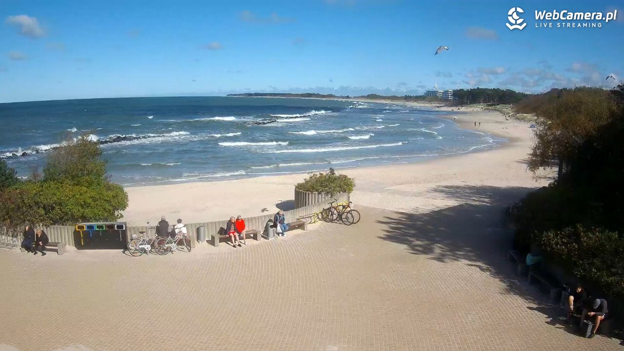 DARŁOWO - widok na plażę wschodnią - 22 wresień 2026, 12:55