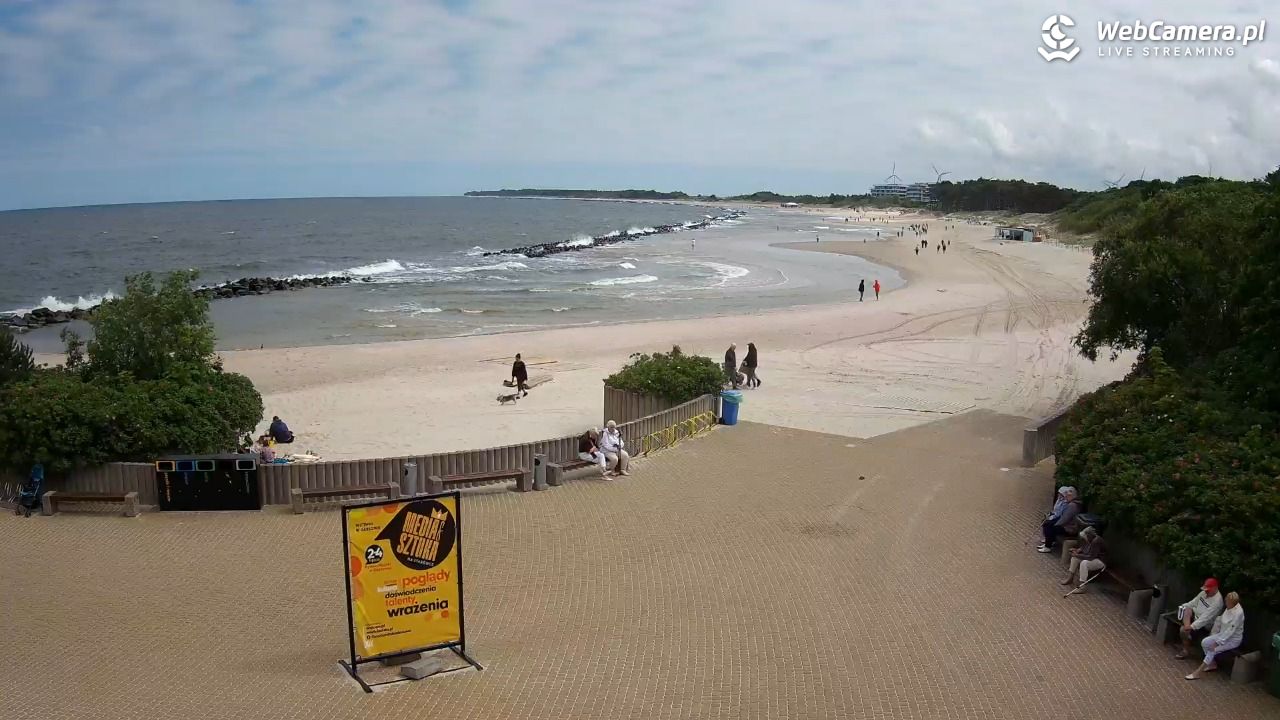 DARŁOWO - widok na plażę wschodnią - 17 czerwiec 2026, 10:40