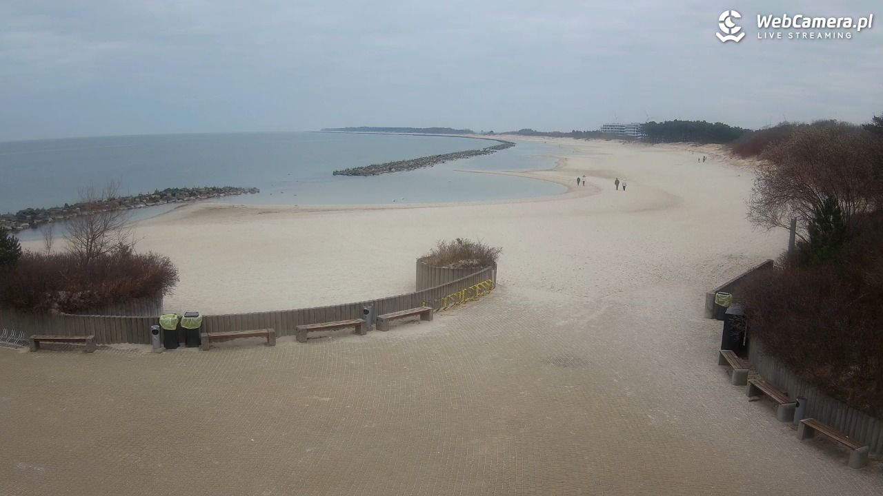 DARŁOWO - widok na plażę wschodnią - 19 marzec 2026, 11:37