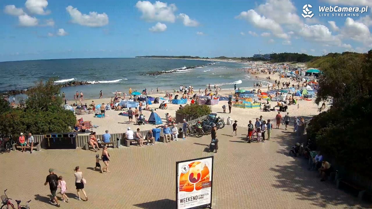 DARŁOWO - widok na plażę wschodnią - 12 sierpień 2026, 11:58
