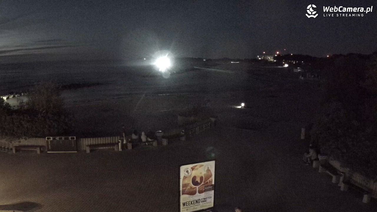DARŁOWO - widok na plażę wschodnią - 12 sierpień 2026, 21:52