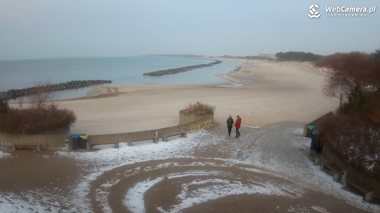 DARŁOWO - widok na plażę wschodnią - 16 styczeń 2026, 16:19