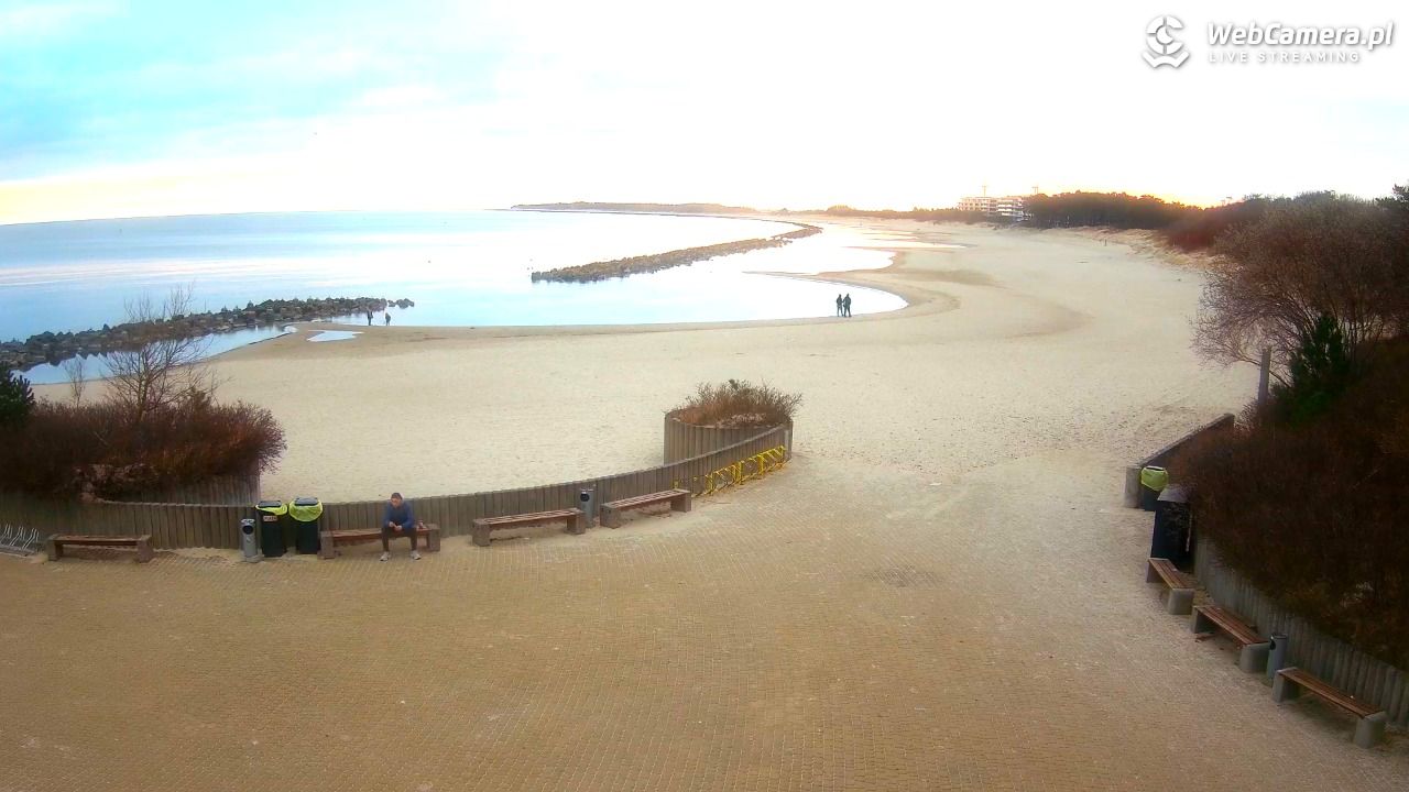 DARŁOWO - widok na plażę wschodnią - 16 marzec 2026, 17:17