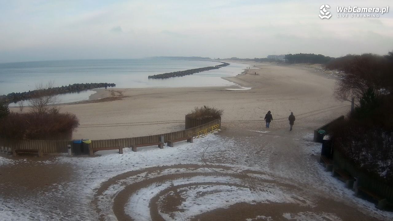 DARŁOWO - widok na plażę wschodnią - 16 styczeń 2026, 10:47