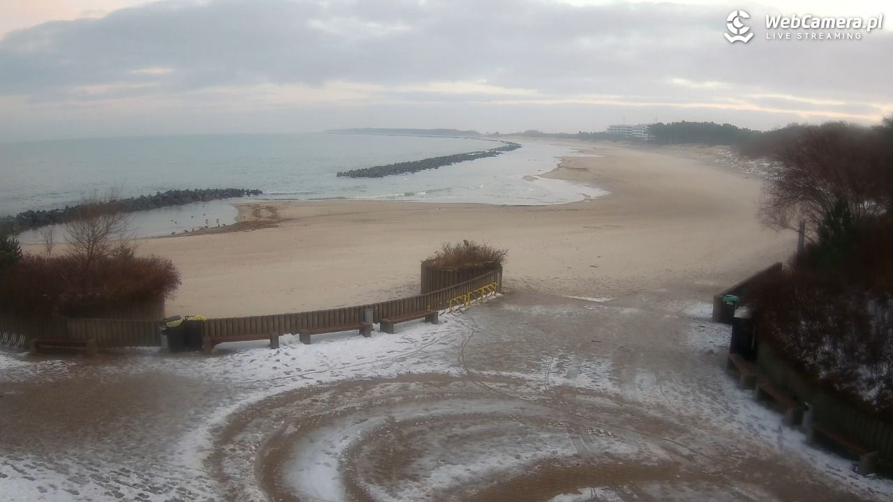 DARŁOWO - widok na plażę wschodnią - 15 styczeń 2026, 08:12