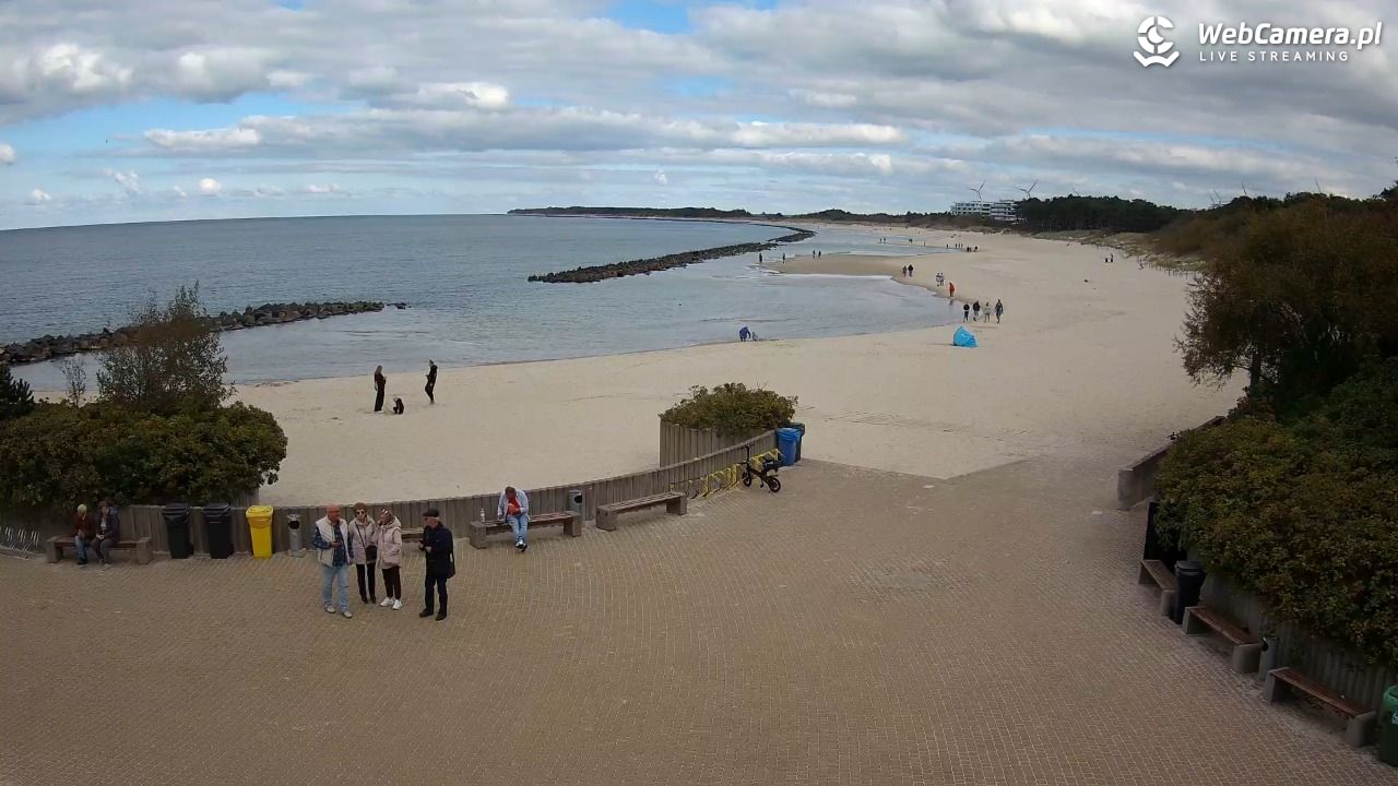 DARŁOWO - widok na plażę wschodnią - 28 wresień 2025, 12:59