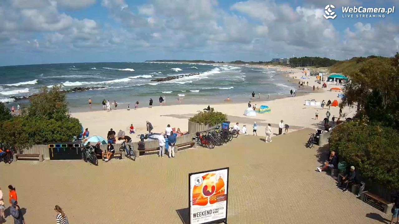 DARŁOWO - widok na plażę wschodnią - 11 sierpień 2026, 14:08