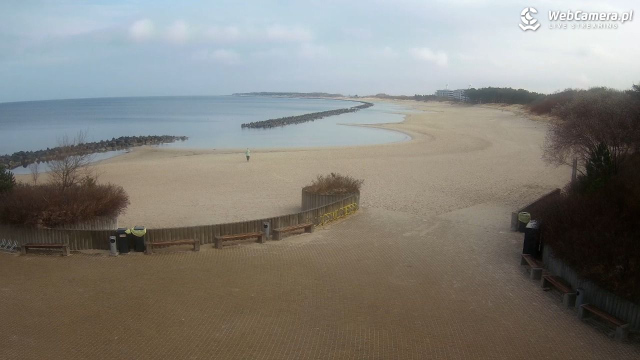 DARŁOWO - widok na plażę wschodnią - 16 marzec 2026, 09:09
