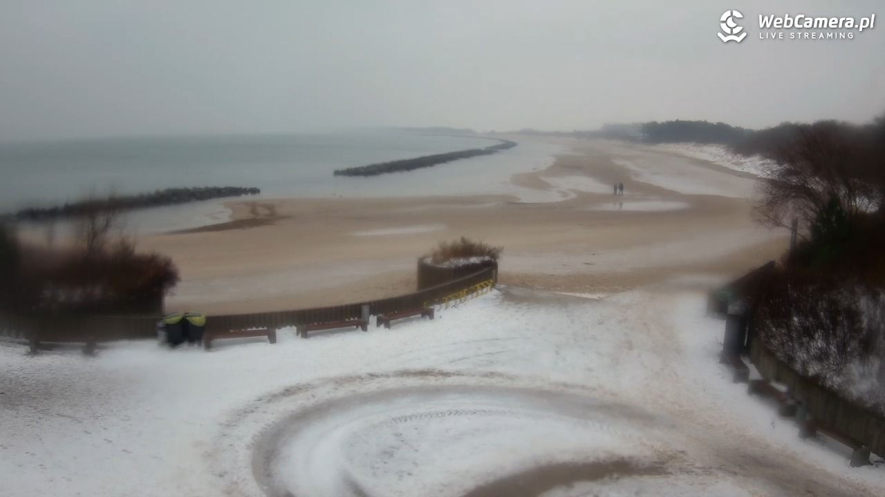 DARŁOWO - widok na plażę wschodnią - 14 styczeń 2026, 09:44