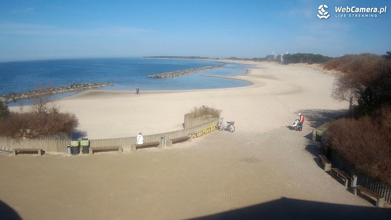DARŁOWO - widok na plażę wschodnią - 18 marzec 2026, 14:05