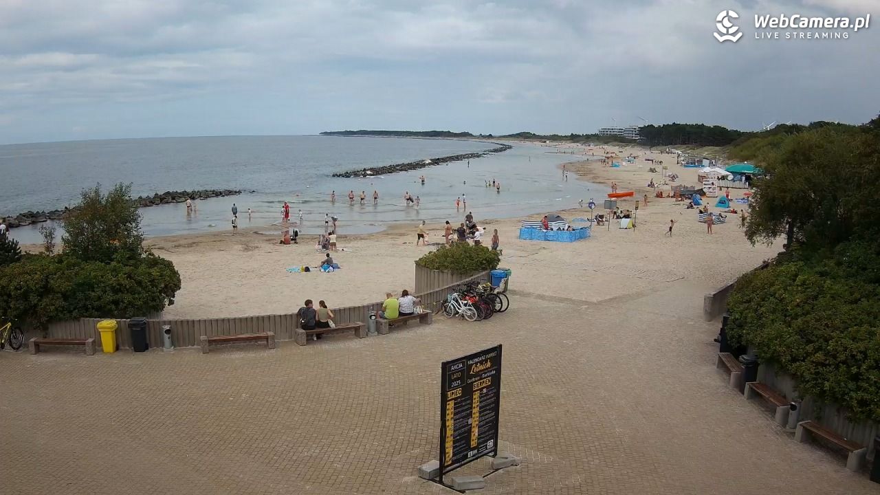 DARŁOWO - widok na plażę wschodnią - 01 sierpień 2025, 14:35