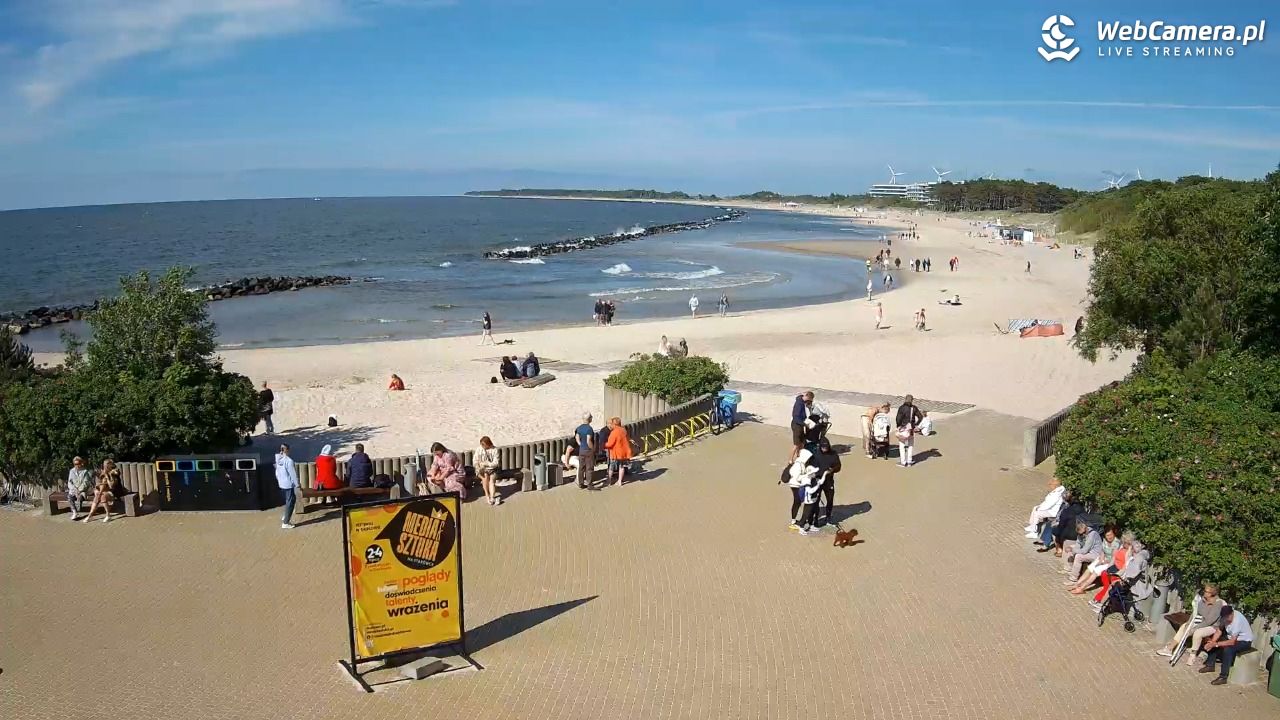 DARŁOWO - widok na plażę wschodnią - 17 czerwiec 2026, 16:44