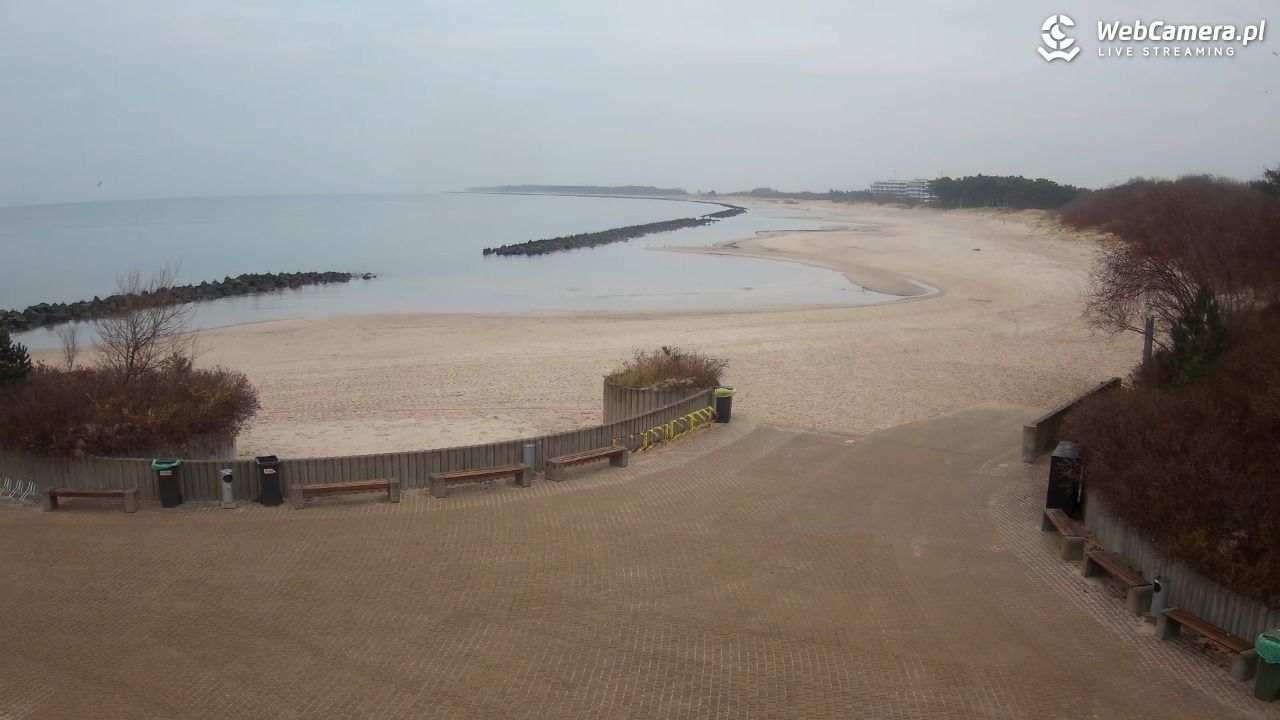 DARŁOWO - widok na plażę wschodnią - 03 grudzień 2025, 08:18