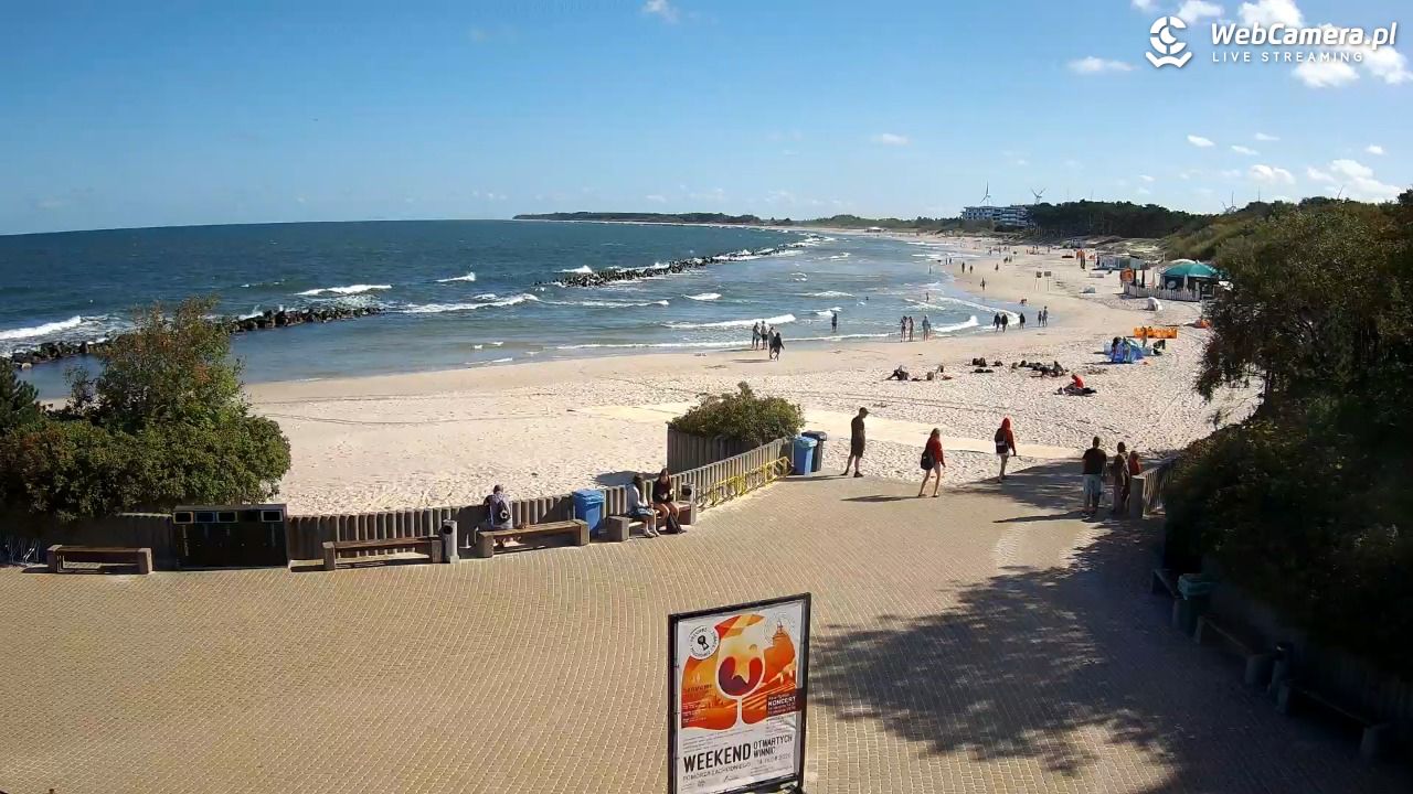 DARŁOWO - widok na plażę wschodnią - 12 sierpień 2026, 09:37