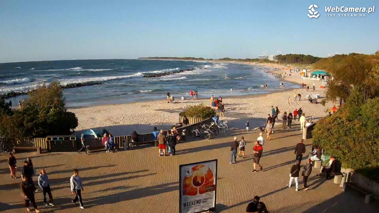 DARŁOWO - widok na plażę wschodnią - 11 sierpień 2026, 18:57