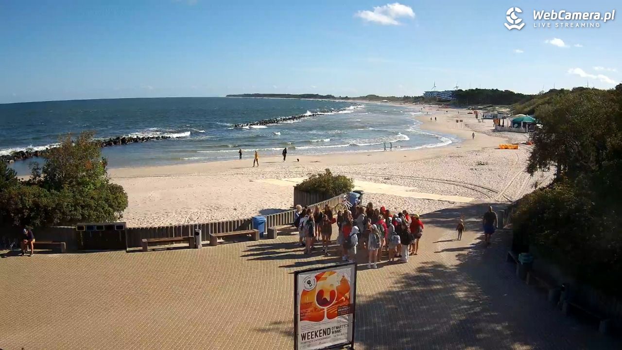 DARŁOWO - widok na plażę wschodnią - 12 sierpień 2026, 09:10