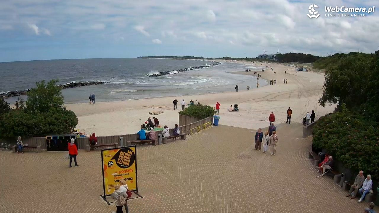 DARŁOWO - widok na plażę wschodnią - 17 czerwiec 2026, 11:07
