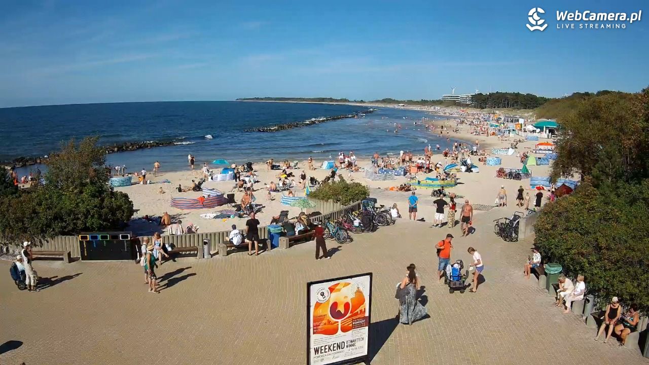 DARŁOWO - widok na plażę wschodnią - 12 sierpień 2026, 16:20