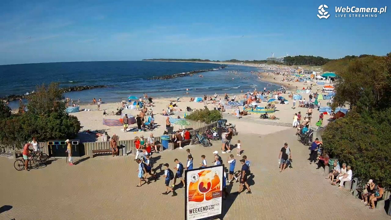DARŁOWO - widok na plażę wschodnią - 12 sierpień 2026, 16:12