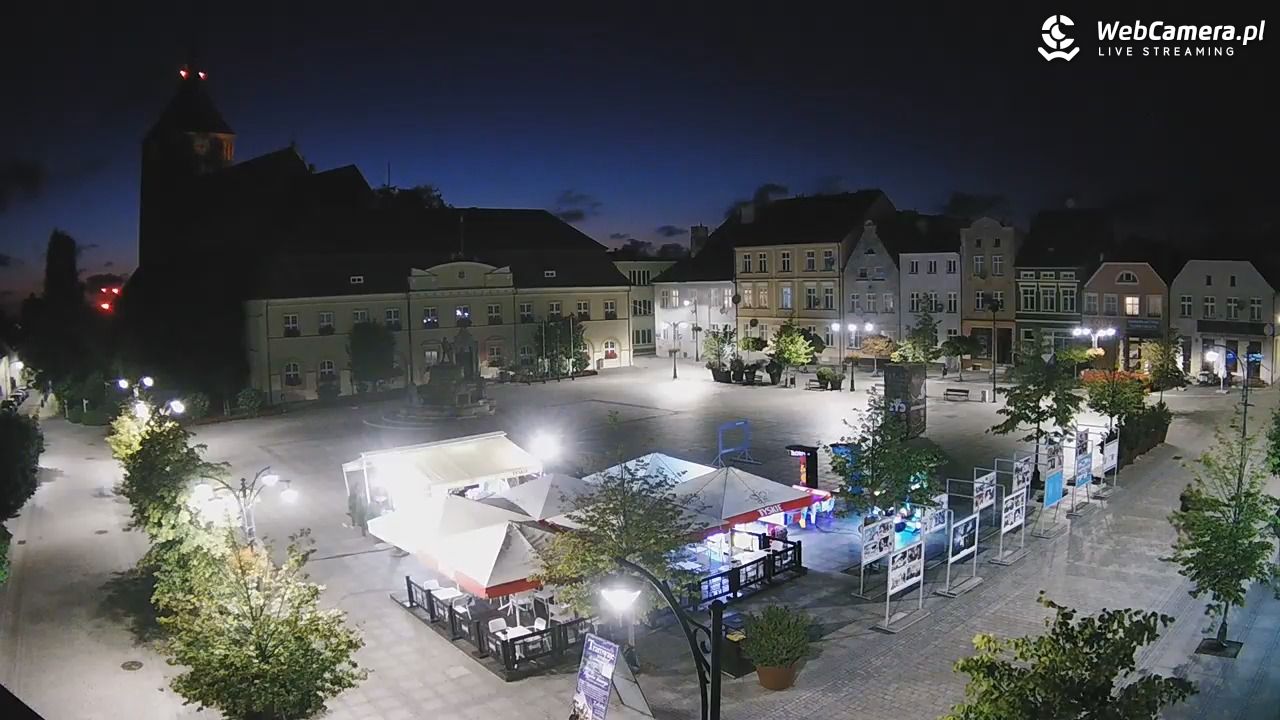 DARŁOWO - widok na Rynek - 10 sierpień 2026, 21:57