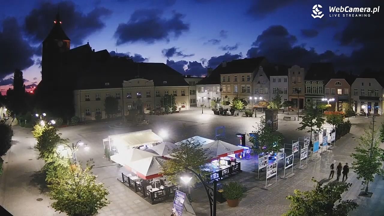 DARŁOWO - widok na Rynek - 10 sierpień 2026, 21:37