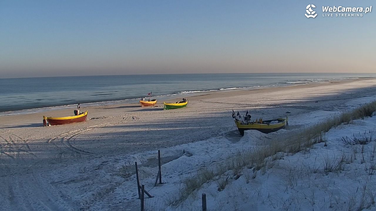 DĘBKI - widok na plażę - 20 styczeń 2026, 09:55