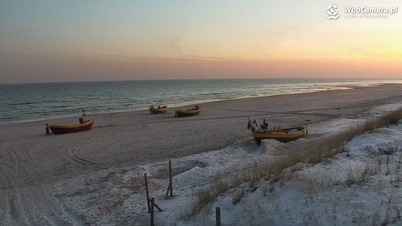 DĘBKI - widok na plażę - 19 styczeń 2026, 07:27
