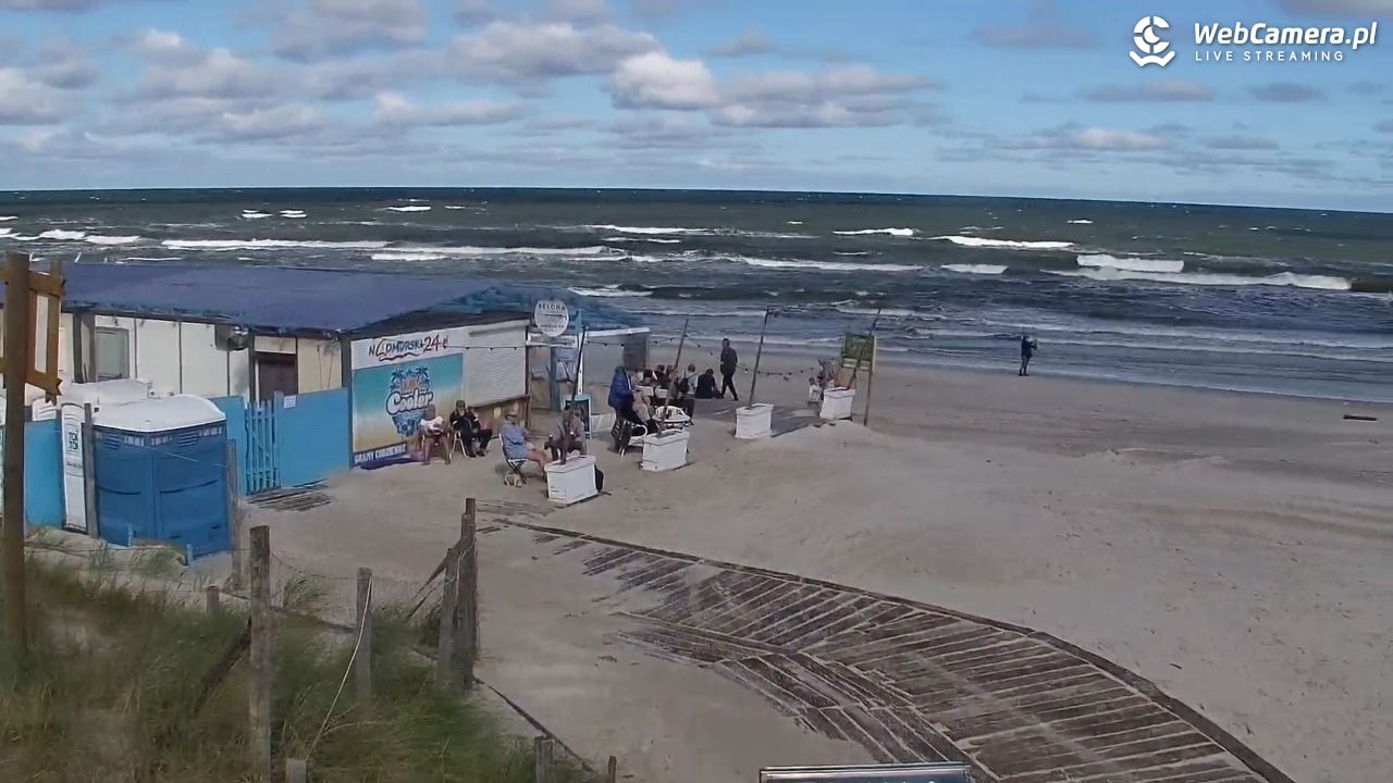 DĘBKI - widok na plażę - 06 wresień 2026, 10:51