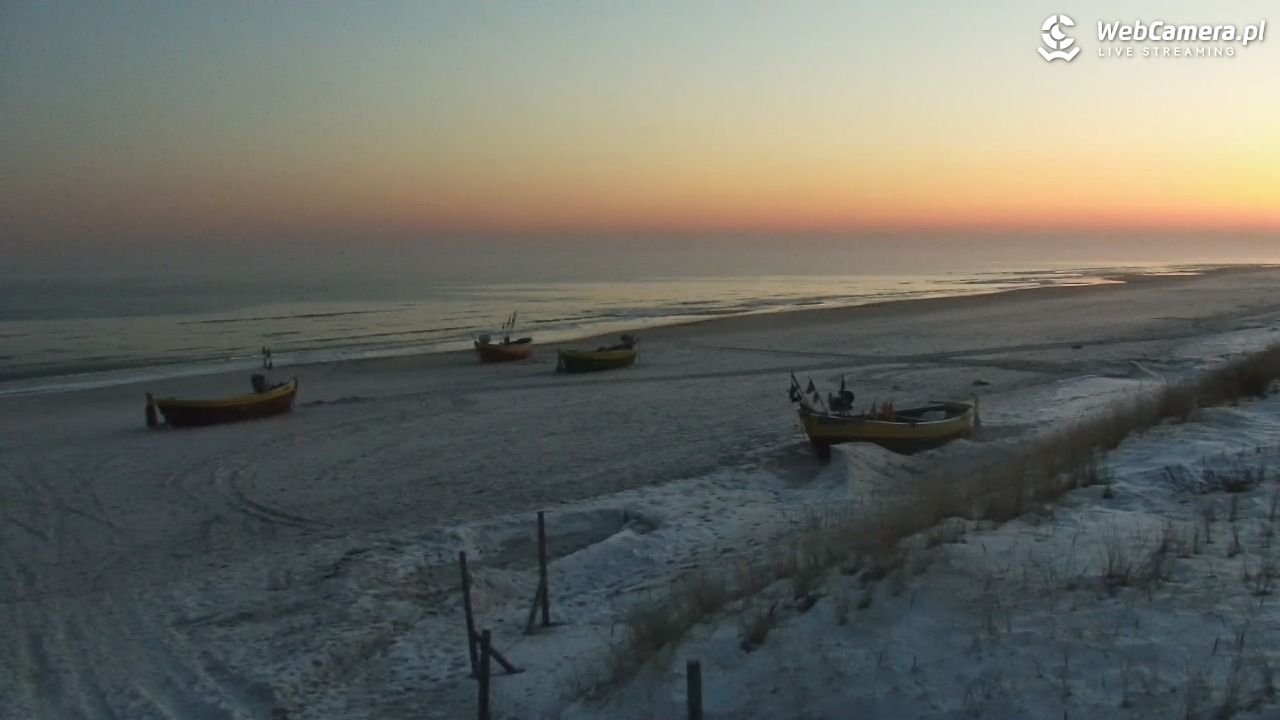 DĘBKI - widok na plażę - 20 styczeń 2026, 07:19