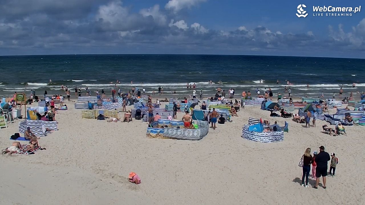 DĘBKI - widok na plażę - 23 lipiec 2026, 13:06