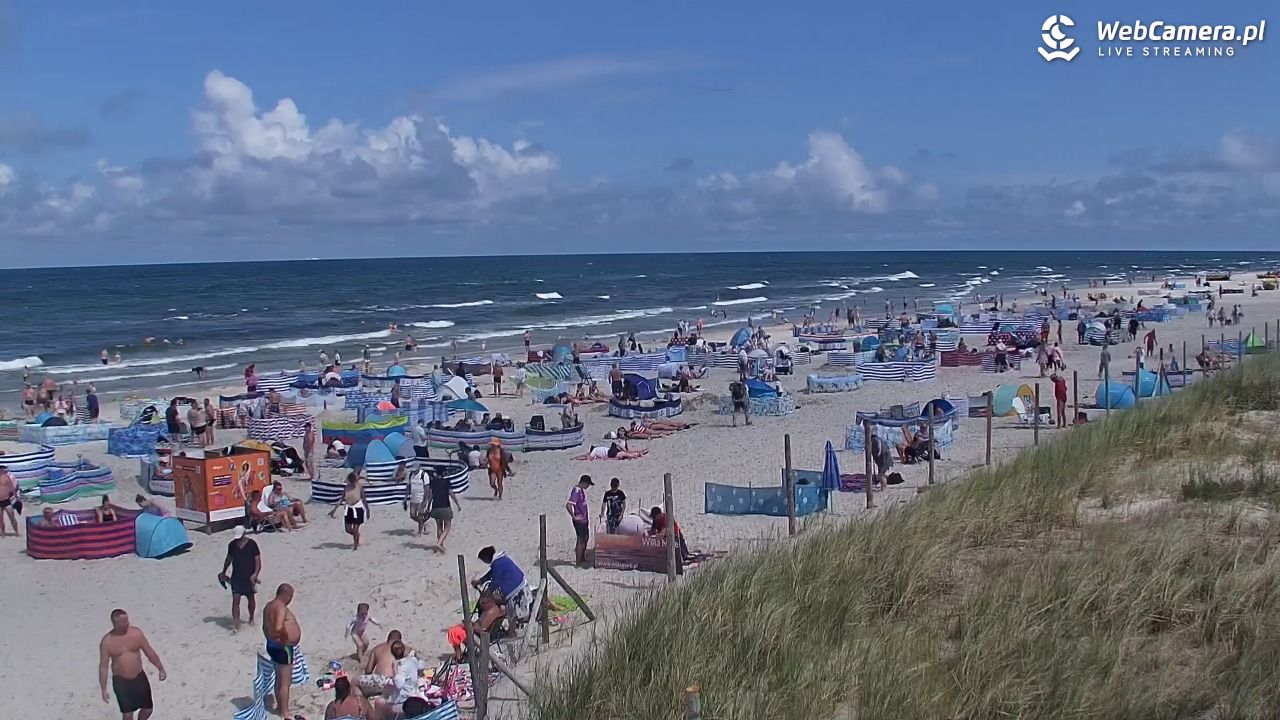 DĘBKI - widok na plażę - 23 lipiec 2026, 13:17