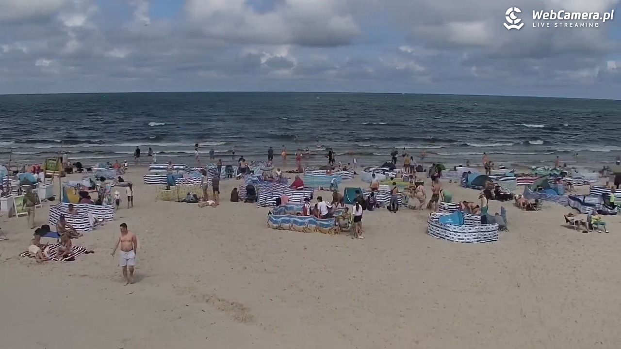 DĘBKI - widok na plażę - 23 lipiec 2026, 12:56