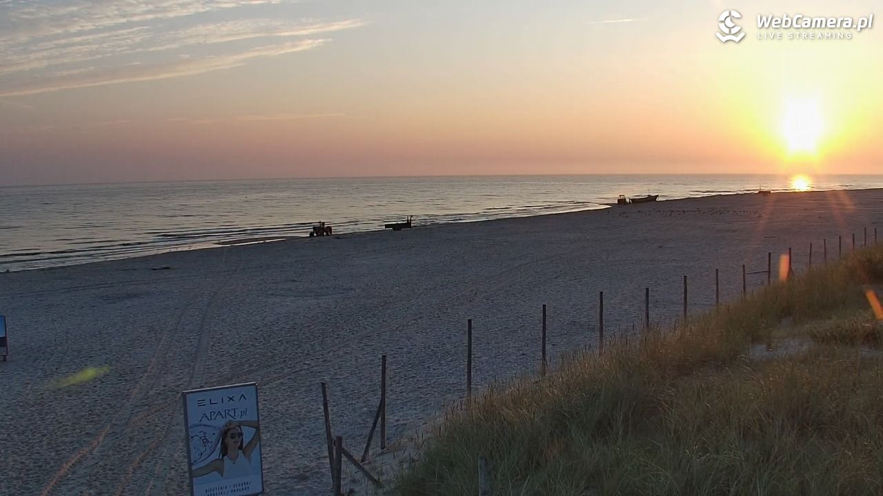 DĘBKI - widok na plażę - 02 wresień 2025, 06:20