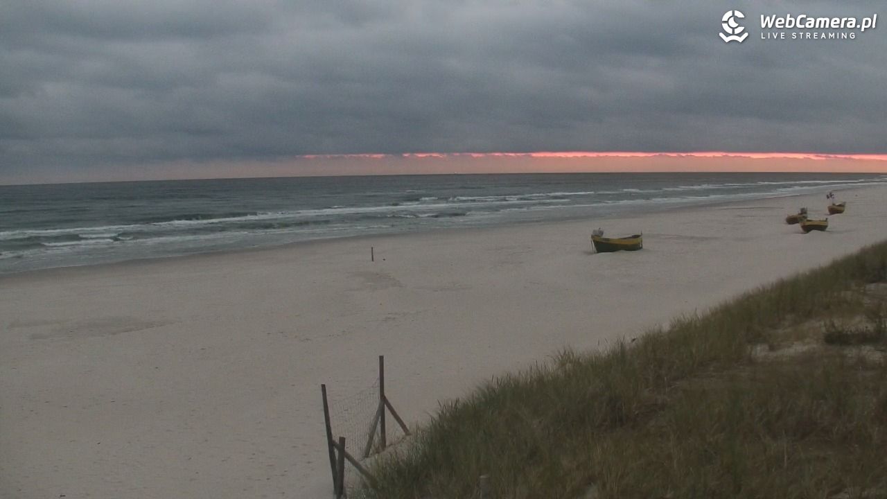 DĘBKI - widok na plażę - 21 październik 2026, 05:02