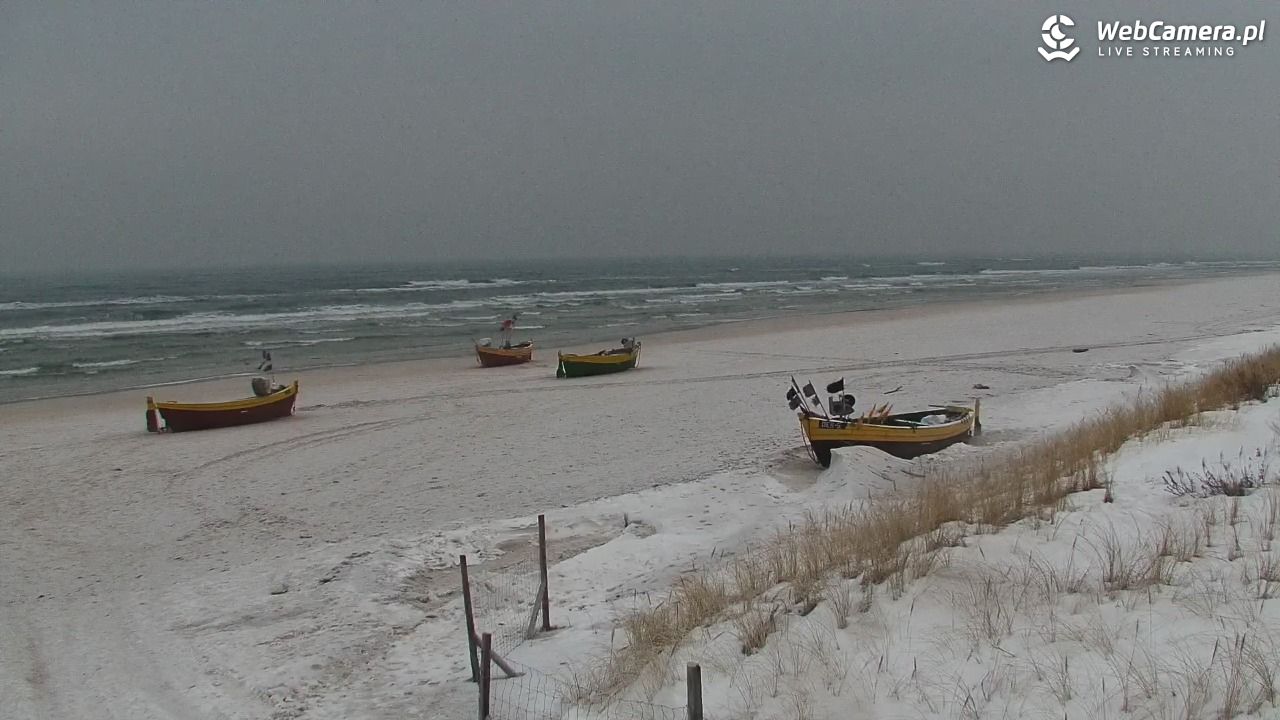 DĘBKI - widok na plażę - 22 styczeń 2026, 07:34