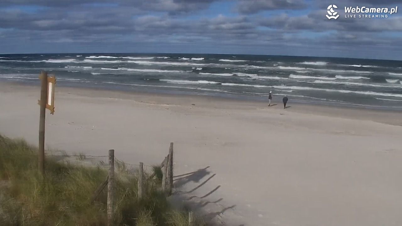 DĘBKI - widok na plażę - 18 październik 2026, 10:03