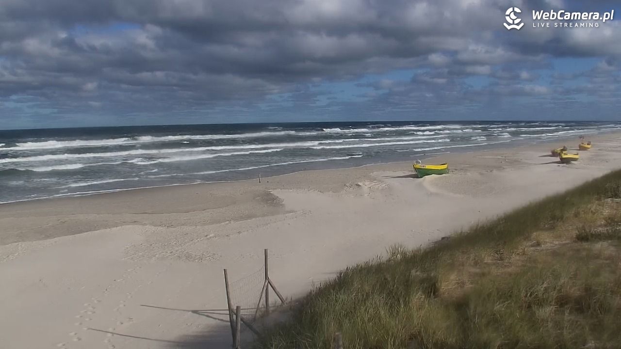 DĘBKI - widok na plażę - 18 październik 2026, 10:03
