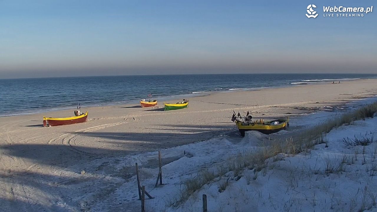 DĘBKI - widok na plażę - 19 styczeń 2026, 12:10